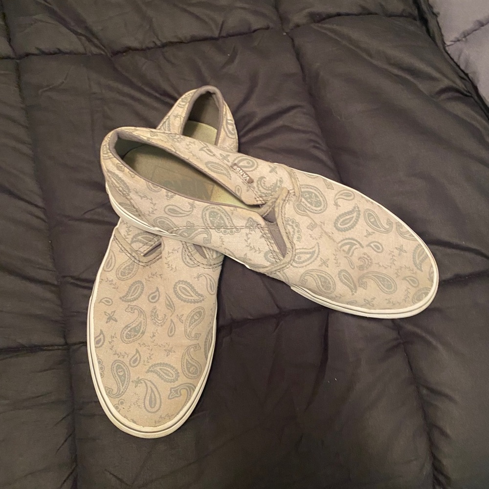 Grey Paisley Vans